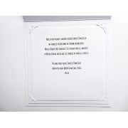 Minimalistyczna kartka na Chrzest różowa w ozdobionej kopercie