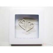 Kartka Ślubna z sercami 1 - pudełko